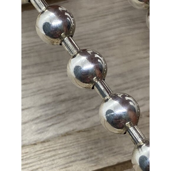 Lagos Sterling Silver 925 Signature Caviar Stretch Bracelet 8mm - Picture 10 of 12